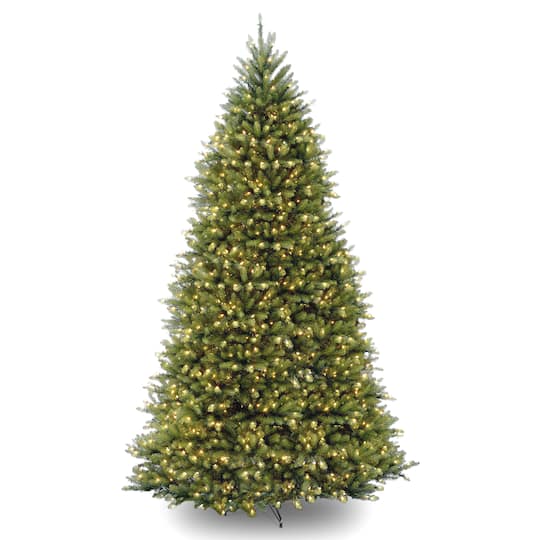 10 Ft Pre-Lit Dunhill® Fir Hinged Full Artificial Christmas Tree, Clear Lights By National Tree Company in Green | Michaels®